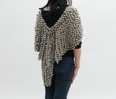 Haegue Yang, Sonicwear – Poncho, Nickel Plated #1, 2013