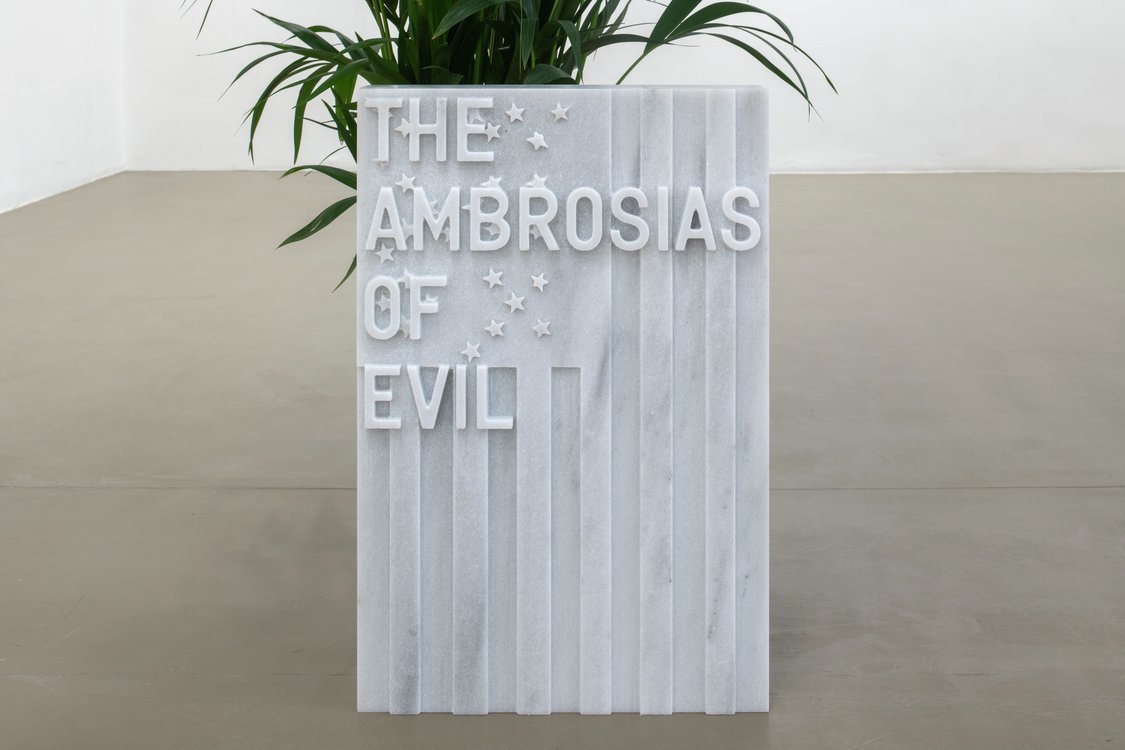 Rirkrit Tiravanija, untitled 2020 (the ambrosias of evil) (flag, 1971), 2020